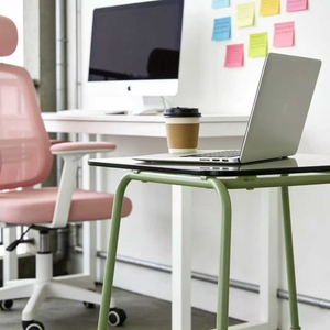 Tavolino da Caffè Nordico Minimalista in Metallo e Vetro con Vano Contenitore per Piccoli Appartamenti, Soggiorno, Camera da Letto, Arredamento Casa - Product Image 4