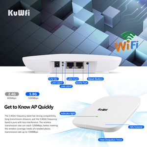 Dual Band KuWFi Ceiling Mount ap Wave2 1800Mbps Wifi ap <strong>Router</strong> Indoor Ceiling Gigabit <strong>Wireless</strong> <strong>Access</strong> <strong>Point</strong> - Product Image 4