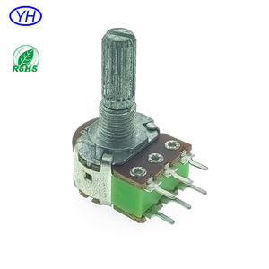 Potenciómetros Rotatorios de Película de Carbono de Alta Calidad RK16G de 6 Pines, 5k 10k 20k 50k 100k 250k 500k, Potenciómetro Estéreo de Doble Canal - Product Image 4