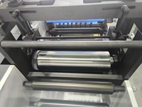 Machine de découpe rotative à chaud, découpeuse de labels vierges haute précision avec comptage numérique et double arbre de rembobinage