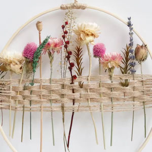 Guirlande florale séchée pour décoration murale de mariage, porte ou maison, couronne de fleurs séchées - Product Image 3