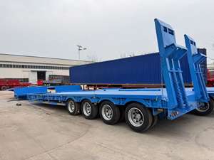 Semi-remorque <span class=keywords><strong>à</strong></span> plateau surbaissé hydraulique extensible 60T 80T 3 4 6 essieux <span class=keywords><strong>à</strong></span> <span class=keywords><strong>vendre</strong></span> - Product Image 4