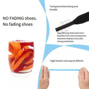 Cordones de poliéster de color plano de una sola capa de 8mm para zapatos deportivos informales, zapatos de tabla, zapatos de baloncesto, modelo <span class=keywords><strong>AF1</strong></span>/AJ - Product Image 4