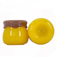 Pot de miel OEM ODM 10ml en forme de pot en plastique PP pour les lèvres pot de crème cosmétique solide contenant de baume à lèvres