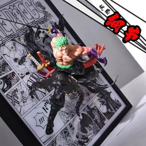 3D un pezzo Luffy Zoro stereografico Anime figura di Design creativo dipinto miglior regalo per ragazzo e ragazza - Product Image 5