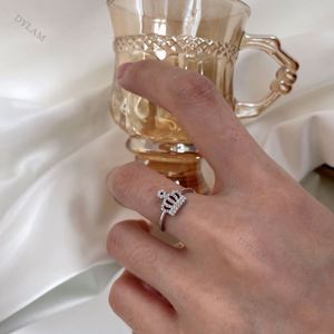 Bijoux Dylam en stock, faible MOQ, livraison rapide, accessoires, pierres CZ 5A, argent sterling S925, bagues de fiançailles pour femmes - Product Image 4