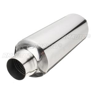 Silenciador de Escape Universal para Automóvil, Resonador de Tubo de Escape con Entrada/Salida de 51 mm, Acero Inoxidable - Product Image 3