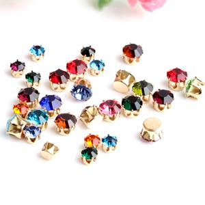 Accessoires de bricolage Verre Zircon Griffe Perceuse Boucle <span class=keywords><strong>Strass</strong></span> Accessoires en épingle à cheveux Techniques à coudre pour nœuds faits maison - Product Image 4