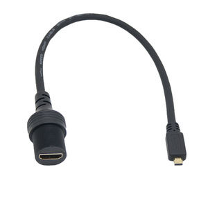 Câble Micro Hdmi vers HDMI femelle, extension étanche haute définition 4K pour connexion vidéo et audio - Product Image 1