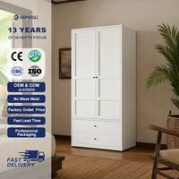 Grande Armoire Métallique avec Meuble Supérieur pour Rangement de Vêtements, Idéale pour Chambre Familiale, Villa, Unité de Rangement Intérieur