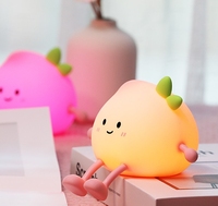 La veilleuse est mignonne et bonne pour les yeux. Lampe de chevet tactile pour chambre à coucher, compagnon de sommeil. C'est un cadeau de dessin animé.