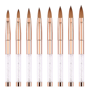 Pinceau à ongles professionnel en pur Kolinsky pour la sculpture 3D, l'extension d'ongles, la poudre acrylique, la manucure, utilisation en salon - Product Image 2
