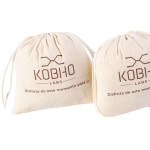 Sac à cordon en coton réutilisable et biodégradable, logo imprimé personnalisé, pochette écologique recyclable, emballage cadeau pour cosmétiques et bijoux, livraison gratuite - Product Image 3