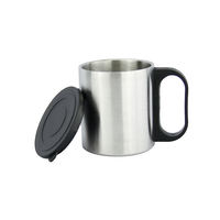 Nouvelle conception – Tasse à café isotherme blanche 220 ml (8 oz) en acier inoxydable avec poignée, isolation sous vide portable, maintien au chaud 6 heures – Idéale pour la rentrée scolaire