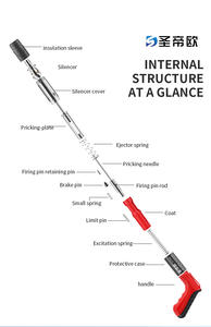 Chiodatrice Multiuso Portatile Facile da Usare Silenziosa Mini Pistola per Chiodi da Soffitto Manuale Industriale Pistola Pneumatica per Chiodi da 1/2 Pollice - Product Image 2