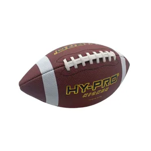 F9 in pelle composita di colore bianco personalizzato super grip full size palla da football americano per gli uomini giovani junior