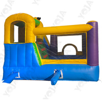 Château gonflable commercial pour enfants avec toboggan, motif chien de dessin animé, en PVC 0,55 mm, idéal pour la location en garderie
