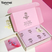 Boîte à bijoux personnalisée de luxe en carton rose beige avec tiroir coulissant pour boucles d'oreilles, bagues et colliers