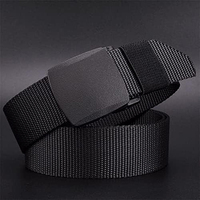 Ceinture tactique de randonnée en sangle résistante, ceinture tactique robuste à boucle métallique à dégagement rapide