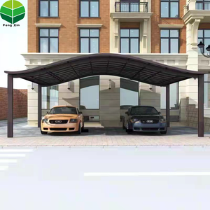 Pergola de garage de qualité supérieure, abri pour voiture attaché au garage, abris métalliques, garages, auvents et abris pour voitures sur mesure, Chine - Product Image 3