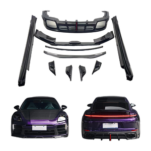 ชุดแต่งคาร์บอนไฟเบอร์แบบเปียก 976 สำหรับ Panamera 976 (2024-2026) ประกอบด้วยลิ้นหน้า-หลัง สเกิร์ตข้าง และสปอยเลอร์หลัง - Product Image 1