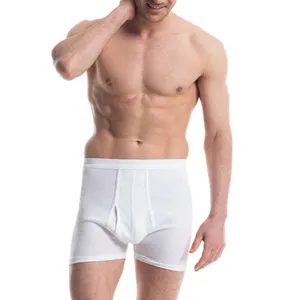 Plus Size men hemp underwear Breathable boxershorts men's mid rise brief
