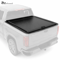 Cubierta Rígida Retráctil de Aluminio Zolionwil para Caja de Camioneta GMC Canyon Chevy Silverado 1500 Trailboss LT 2016-2024 2026 de 8 pies