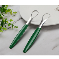 Racleur pour langue en acier inoxydable, 9 pièces, livraison rapide, différentes couleurs, nettoyage de la langue, garde la santé buccale