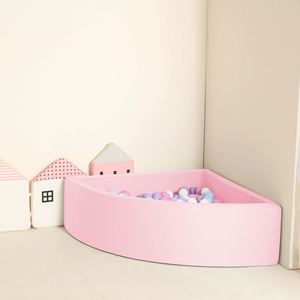 Piscine à balles en mousse à mémoire de forme rose clair en forme d'éventail, équipement souple pour tout-petits et enfants - Prix de gros - Product Image 1