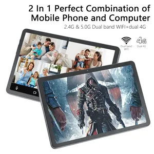 New Arrival 12 inch T618 2K màn hình cảm ứng máy tính bảng 8GB ROM 256GB RAM 2.4G + 5G Dual Wifi 4G LTE máy tính bảng PC