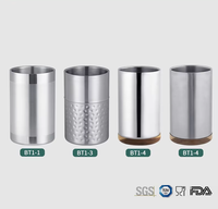 Création directe usine personnalisé Oem acier inoxydable 1,6 l accessoires de Bar bouteille de bière de mariage Service mural seau à vin de glace