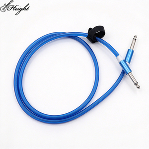 Gitarrenkabel 1m 6,35mm Gerade 1/4 Zoll Instrumenten-Audiokabel Nylon-Ummanteltes E-Bass-Kabel Fabrikfertigung - Product Image 2
