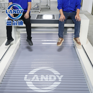 Enrouleur de bâche de piscine hors sol motorisé Landy 24V à énergie solaire, étanche, pour piscine - Product Image 1