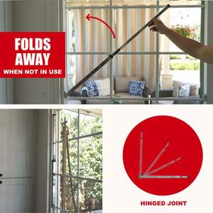 Le <span class=keywords><strong>brouilleur</strong></span> de porte de sécurité Offre Spéciale de l'Amérique facile installent 1 barre de sécurité réglée de vis pour les portes coulissantes - Product Image 3