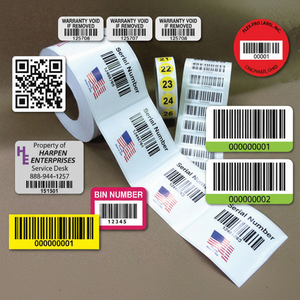 Etiqueta autoadhesiva de código de barras permanente de alta definición, etiquetas de embalaje de entrega rápida personalizadas con adhesivo fuerte - Product Image 1