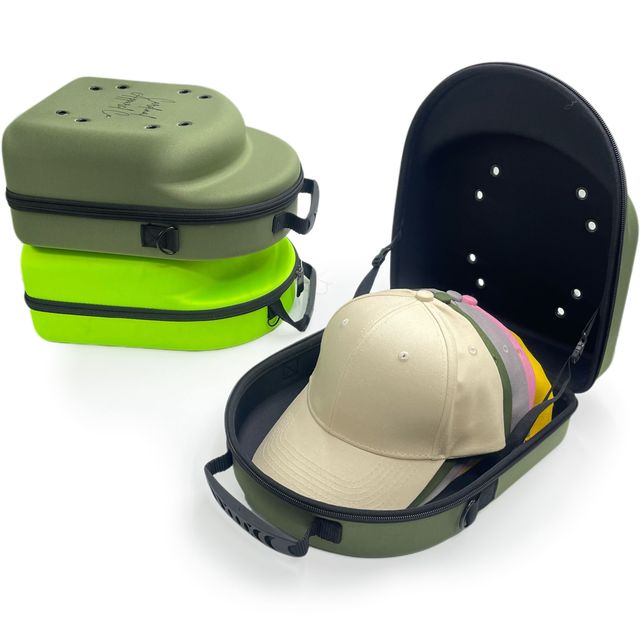 SYY Custom Waterproof EVA Hard Shell Zipper Hat & Baseball Cap Travel Case