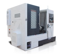 Tour CNC 4 axes à banc incliné avec rail de guidage linéaire TCK50DY-8, outillage mobile multi-axes