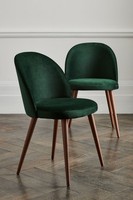 Haute qualité dossier haut moderne confortable boucle tissu velours coloré chaise nordique chaises de salle à manger prix