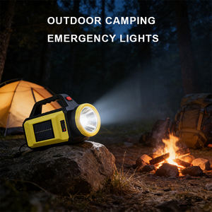 Lampe solaire COB multifonctionnelle super lumineuse pour l'extérieur, lampe torche LED portable rechargeable par USB, étanche, lampe torche tactique - Product Image 5