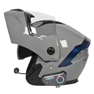 <span class=keywords><strong>Casque</strong></span> de moto modulaire à double visière certifié 3C pour adulte avec interphone intégré pour la sécurité des trajets en trottinette électrique - Product Image 2