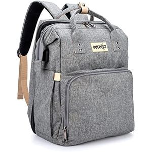 Muestra Gratuita de Bolsa de Pañales Multiusos Plegable, Impermeable, Tipo Tote, con Puerto USB, al por Mayor - Product Image 6