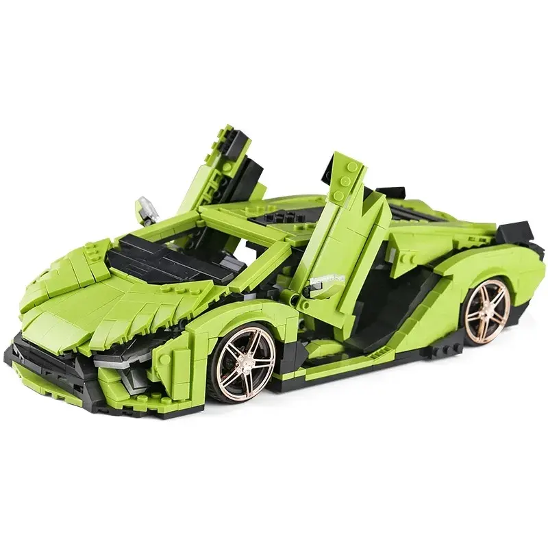 मॉडल ब्लॉक 1:14 बच्चों के लिए टेक्निक लेगोइंग आरसी सुपर रेसिंग कार बिल्डिंग ब्लॉक खिलौनों के साथ संगत