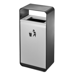 square public waste bin stainless steel outdoor recycling bins apartment building trash cans