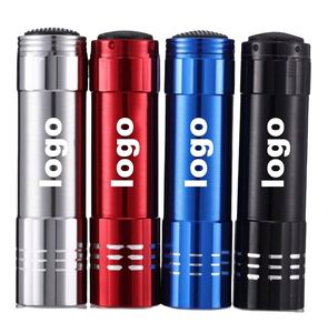 Linterna de Aluminio de 9 LED con Logotipo Personalizado, con Cordón, Batería AAA No Incluida, Multicolor, para Camping, Senderismo, Caza, Pesca - Product Image 4