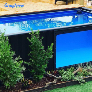 Hot bán vận chuyển container hồ bơi 40ft 20ft ngoài trời trên mặt đất hồ bơi - Product Image 5