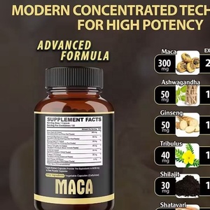 Suplemento OEM de Raíz de Maca, Raíz de Ginseng, Raíz de Ashwagandha y Tribulus Terrestris 8050 Mg, Apoya la Fuerza Masculina, Cápsulas de Maca Roja - Product Image 4