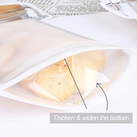 Sacs réutilisables pour bocaux Mason, noix, bonbons, biscuits, sacs de conservation étanches pour aliments frais, sacs à fermeture éclair pour collations et sandwichs