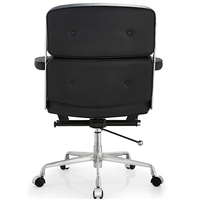 Chaise de bureau pivotante noire, réglable en hauteur, chaise de direction moderne, siège de patron pour l'école et le bureau