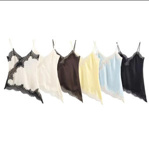 Vestido Midi Asimétrico de Encaje, Elegante y Sexy, Estilo Urbano Otoñal para Mujeres Europeas y Americanas - Product Image 2