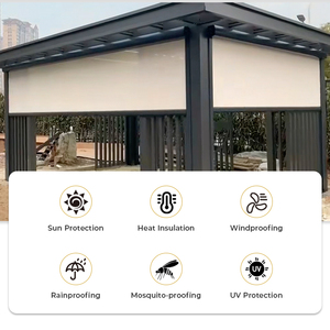 Tende Esterne Complete Personalizzate Oscuranti Termiche per <span class=keywords><strong>Alluminio</strong></span> Tende Esterne Motorizzate a Rullo Impermeabili - Product Image 5